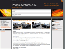 Tablet Screenshot of phoenix-motors.com